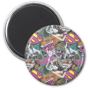 Supergirl Comic Capers Pattern 10 Magnet
