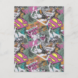 Supergirl Comic Capers Pattern 10 Postcard