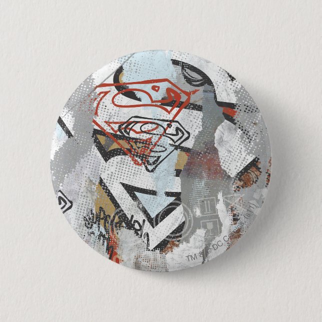 Supergirl Comic Capers Pattern 1 6 Cm Round Badge (Front)