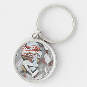 Supergirl Comic Capers Pattern 1 Key Ring