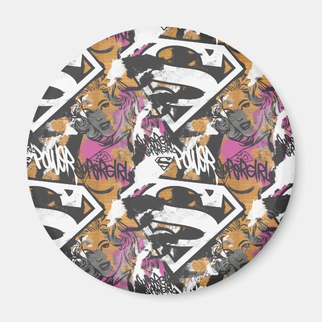 Supergirl Comic Capers Pattern 3 Magnet (Front)