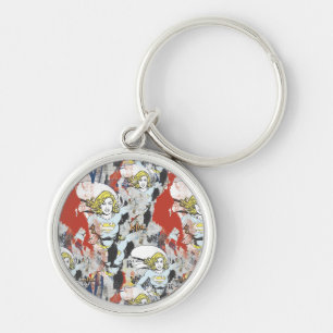 Supergirl Comic Capers Pattern 5 Key Ring
