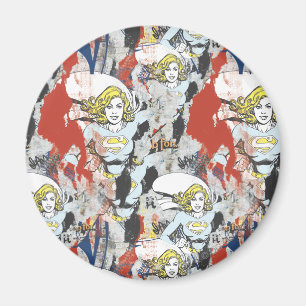 Supergirl Comic Capers Pattern 5 Magnet