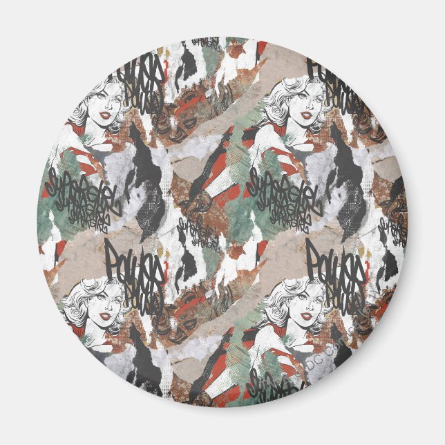 Supergirl Comic Capers Pattern 6 Magnet (Front)