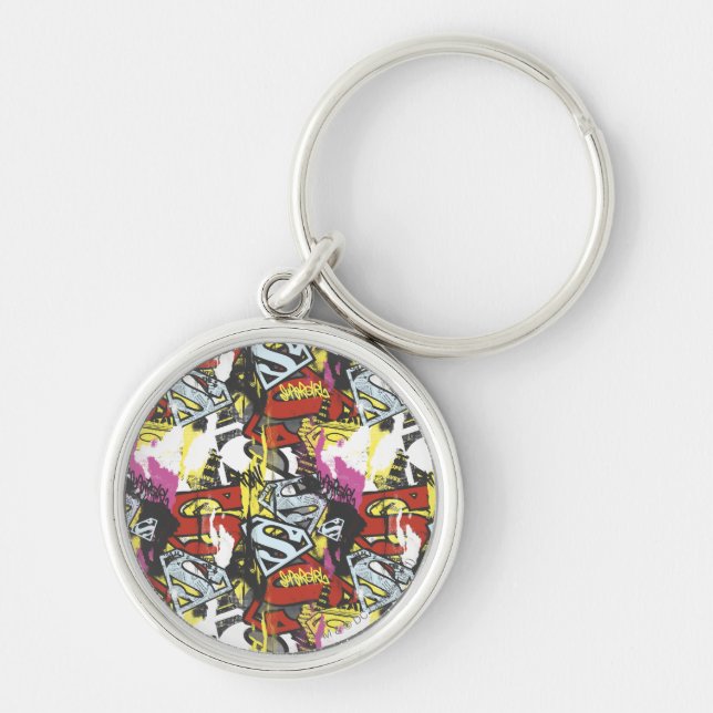 Supergirl Comic Capers Pattern 7 Key Ring (Front)