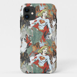 Supergirl Comic Capers Pattern 8 iPhone 11 Case