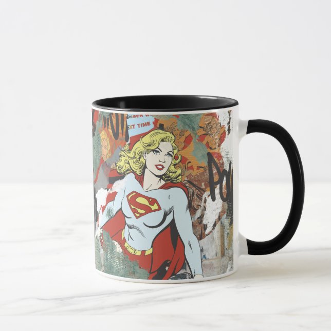 Supergirl Comic Capers Pattern 8 Mug (Right)