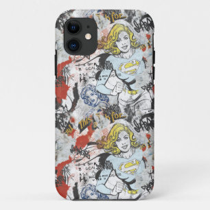 Supergirl Comic Capers Pattern 9 iPhone 11 Case