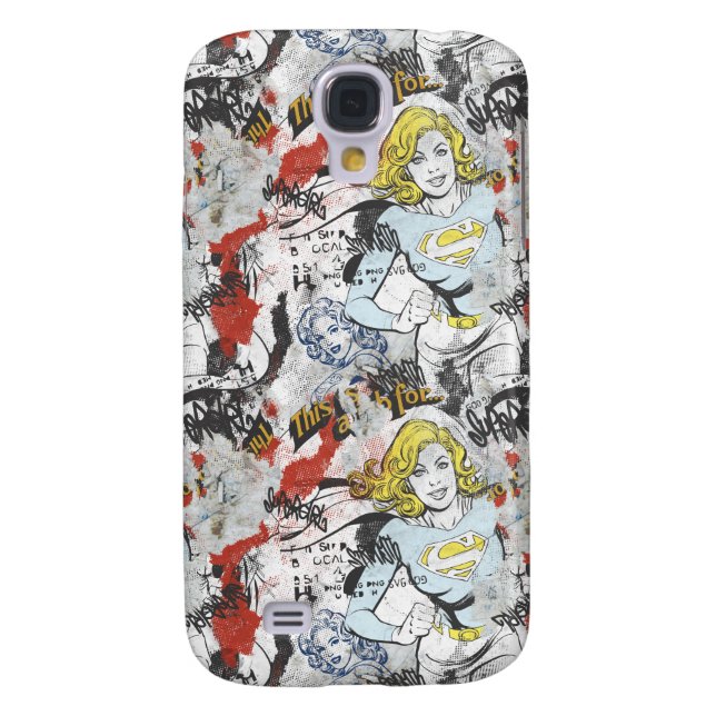 Supergirl Comic Capers Pattern 9 Case-Mate Samsung Galaxy Case (Back)