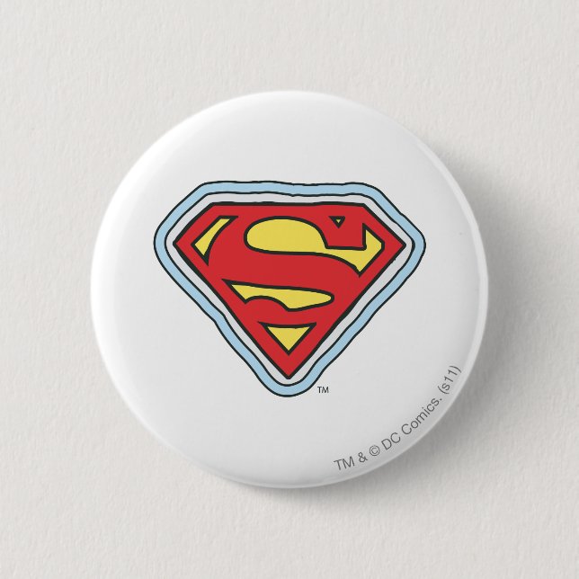 Supergirl Comic Logo 6 Cm Round Badge (Front)