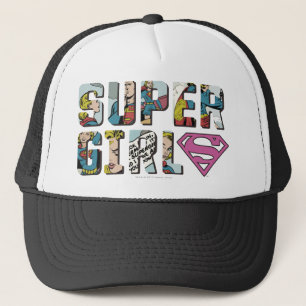Supergirl Comic Logo Trucker Hat