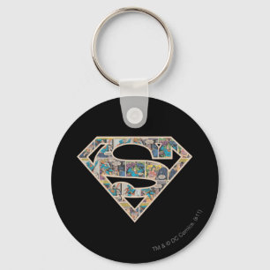 Supergirl Comic Strip Logo Key Ring