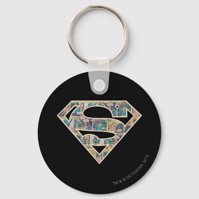 Supergirl Comic Strip Logo Key Ring (Front)