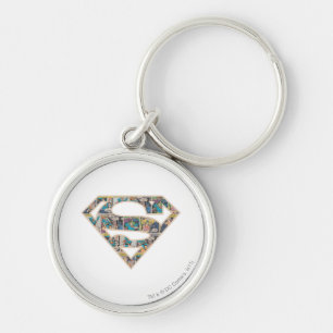 Supergirl Comic Strip Logo Key Ring