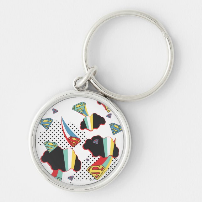 Supergirl Crazy Sky Key Ring (Front)