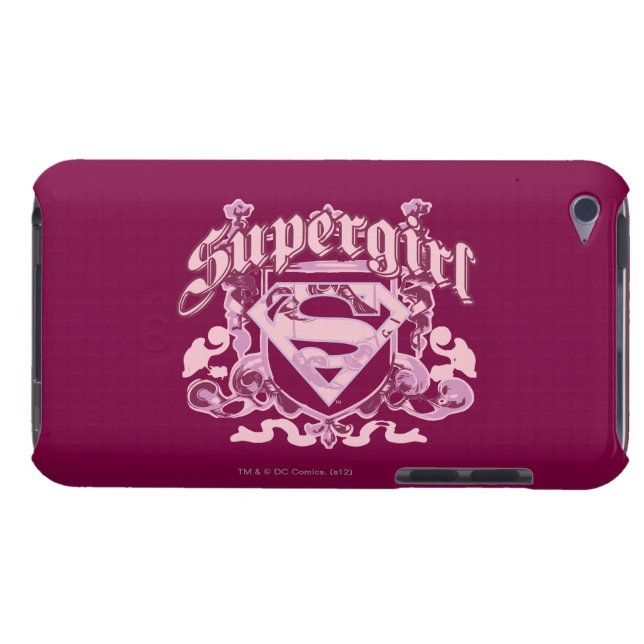 Supergirl Crest Design Barely There iPod Case (Back Horizontal)