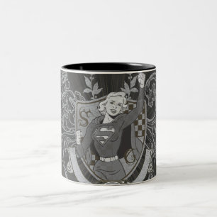 Supergirl Crest Two-Tone Coffee Mug