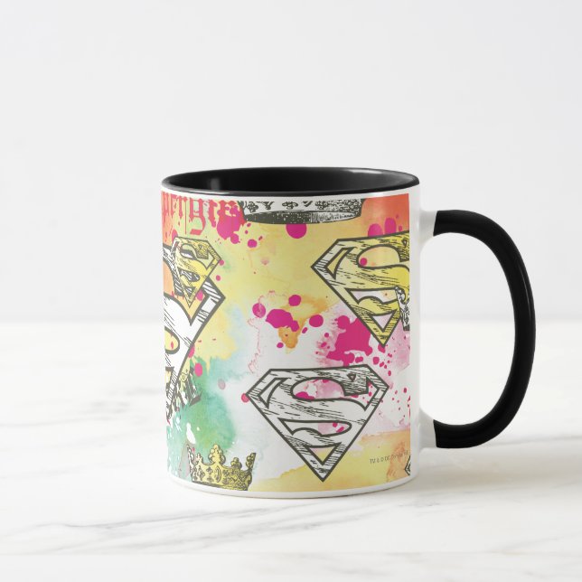 Supergirl Crown Pattern Mug (Right)