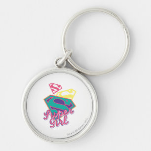 Supergirl Cursive Key Ring