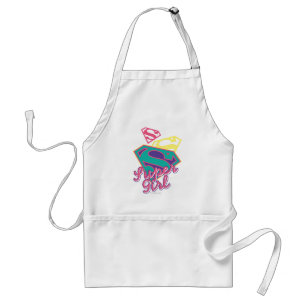 Supergirl Cursive Standard Apron