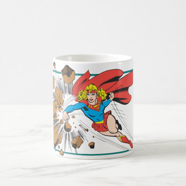 Supergirl Destroys Boulder Coffee Mug (Center)