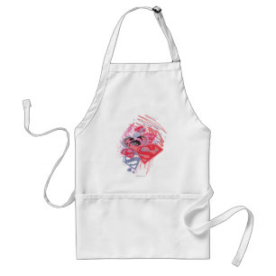 Supergirl Diamonds and Lips Standard Apron