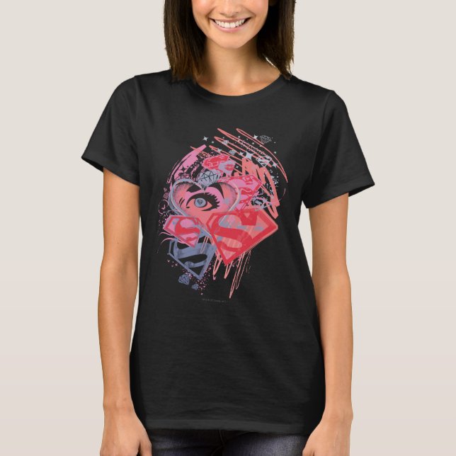 Supergirl Diamonds and Lips T-Shirt (Front)
