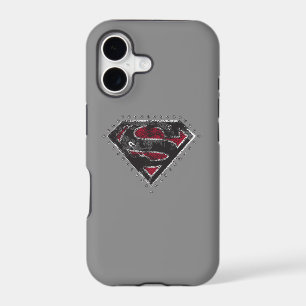 Supergirl Distressed Logo Black and Red