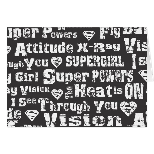 Supergirl Distressed Text (Front Horizontal)