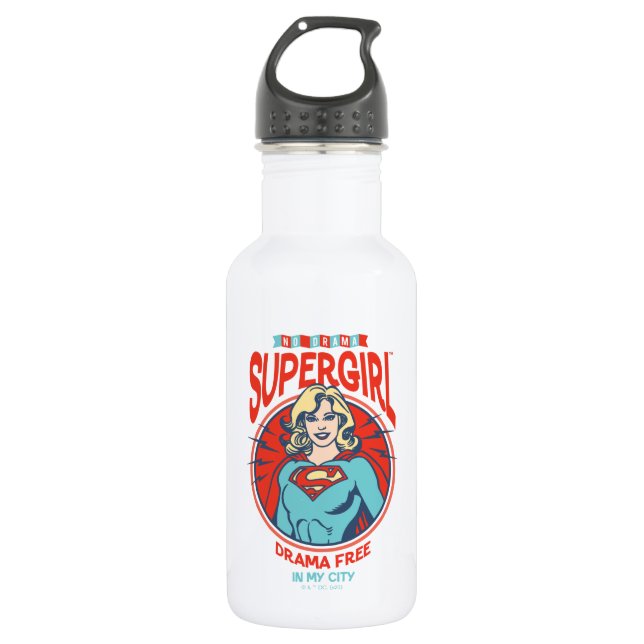 Supergirl Drama Free In My City 532 Ml Water Bottle (Front)