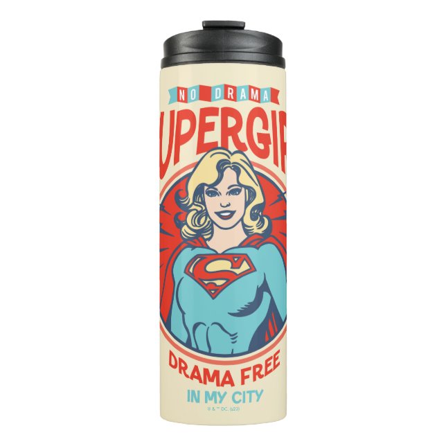 Supergirl Drama Free In My City Thermal Tumbler (Front)
