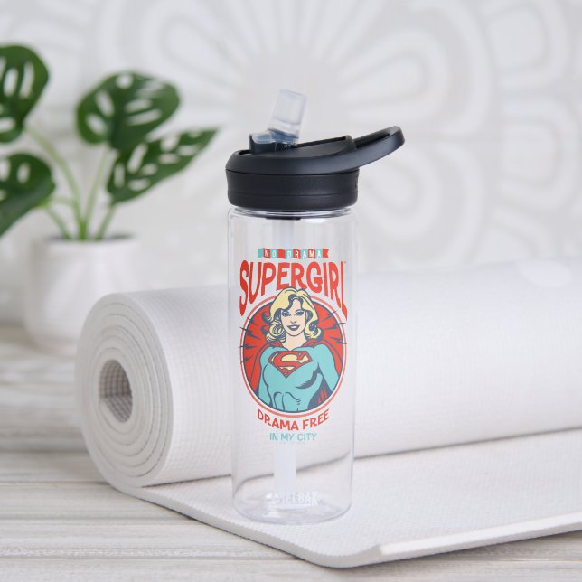 Supergirl Drama Free In My City Water Bottle (Yoga)