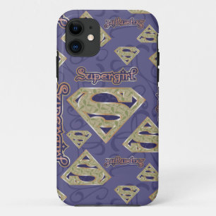 Supergirl Fancy Logo Collage iPhone 11 Case