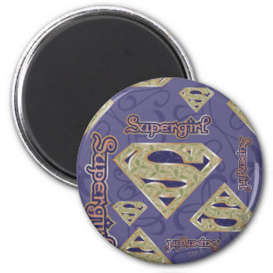 Supergirl Fancy Logo Collage Magnet