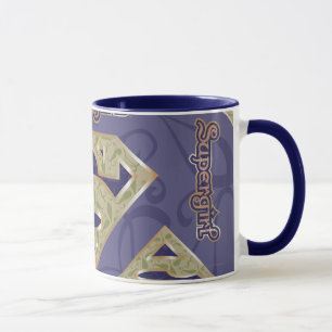 Supergirl Fancy Logo Collage Mug