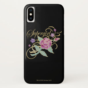 Supergirl Fancy Roses iPhone X Case