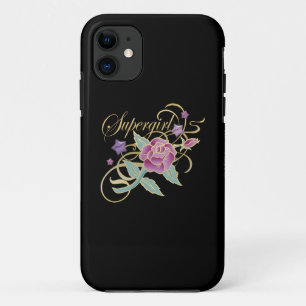 Supergirl Fancy Roses iPhone 11 Case