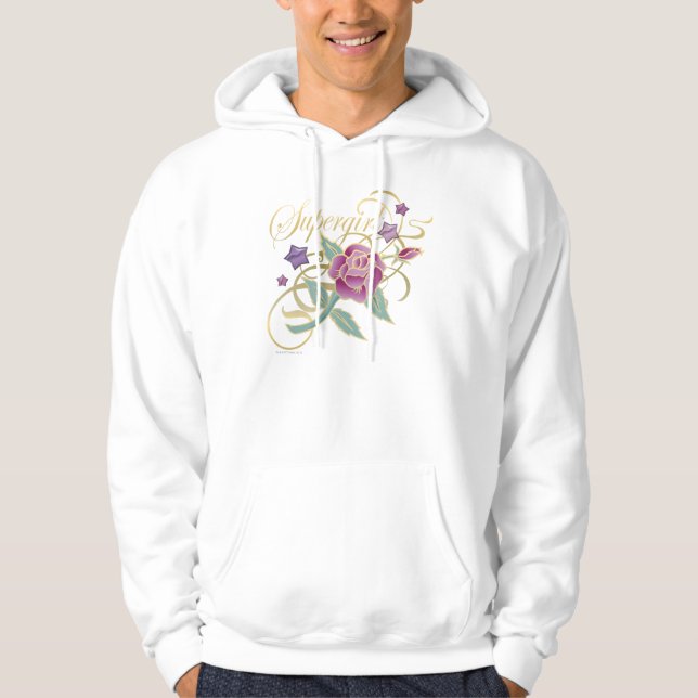 Supergirl Fancy Roses Hoodie (Front)