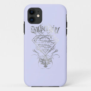 Supergirl Fancy Silver Logo iPhone 11 Case