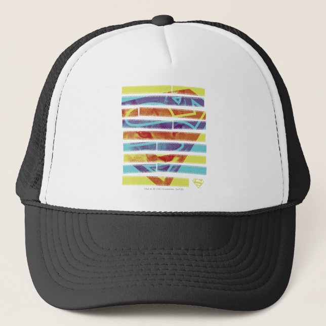 Supergirl Filmstrip Trucker Hat (Front)