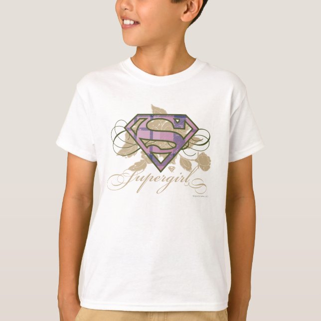 Supergirl Flowers T-Shirt (Front)