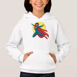 Supergirl Flying in Blue Suit