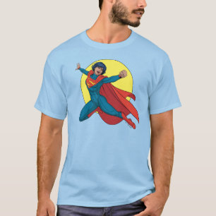 Supergirl Flying in Blue Suit T-Shirt