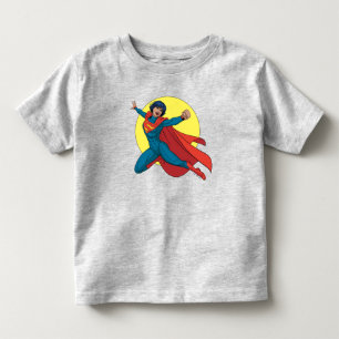Supergirl Flying in Blue Suit Toddler T-Shirt
