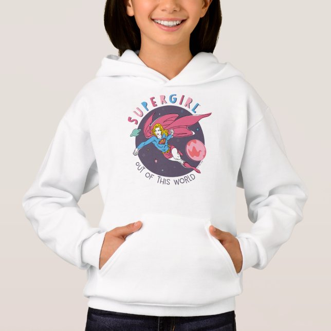 Supergirl Flying Upwards Illustration (Front)