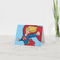 Supergirl Flying Upwards Illustration