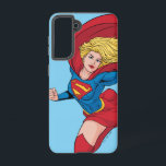 Supergirl Flying Upwards Illustration Samsung Galaxy Case<br><div class="desc">Check out this flying Supergirl character art illustration with her cape flying in the wind!</div>