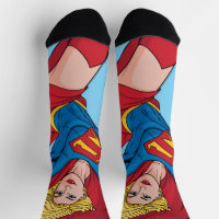 Supergirl Flying Upwards Illustration
