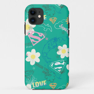 Supergirl for Peace Pattern iPhone 11 Case