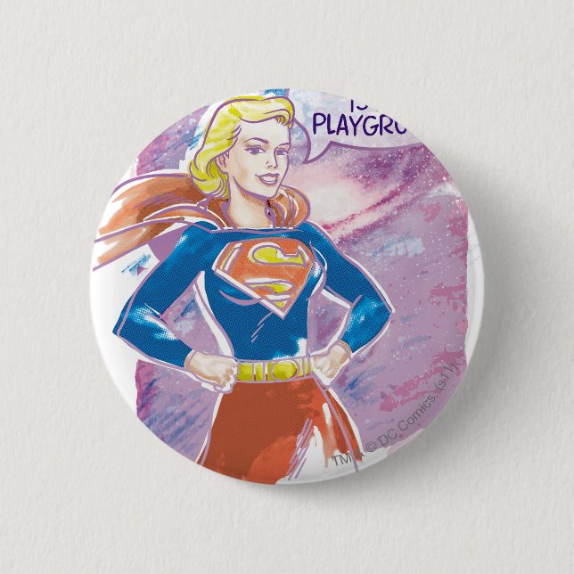 Supergirl Galaxy 6 Cm Round Badge (Front)